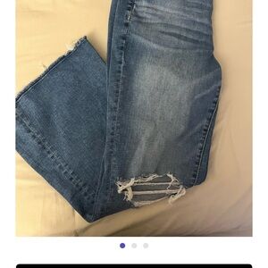 American Eagle Outfitters Blue Distressed flare Jeans